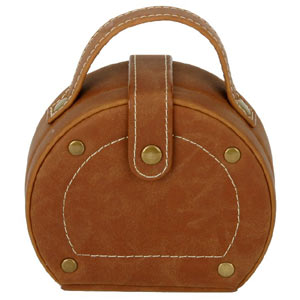 leather Effect Rounded Top Jewellery Box