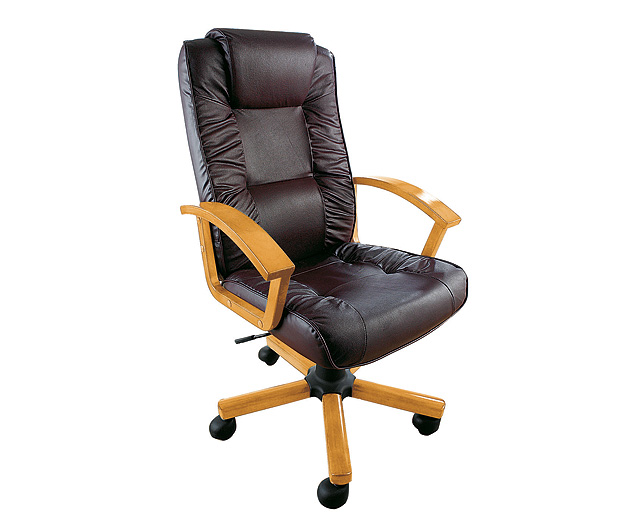 Leather Executive Chair, Black (Recode)