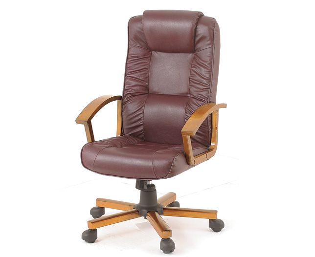 leather Executive Chair, Mahogany (Recode)