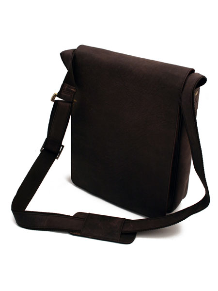 Leather Hunter Brown Large Messenger Bag