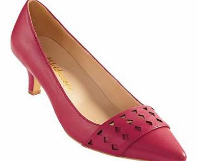 Leather Kitten Heel Court Shoes