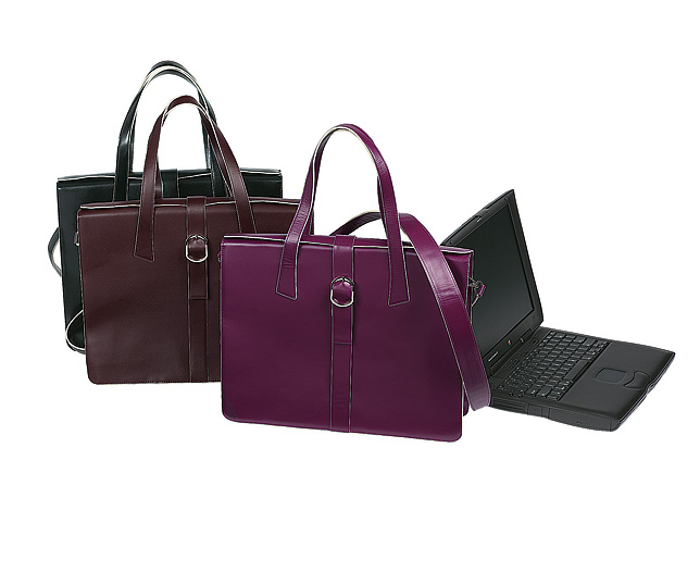 leather Laptop Bag - Brown
