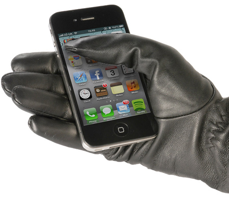 Leather Touch Screen Gloves