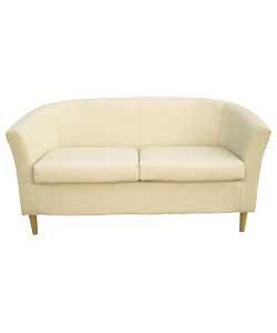 leather Tub Sofa - Ivory