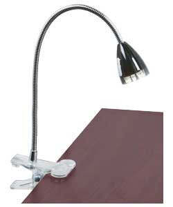 LED Clip Desk Lamp - Black
