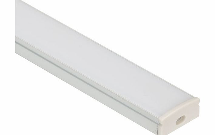 LED Supplies 1m Aluminium Extrusion for LED Strips Flat Mount