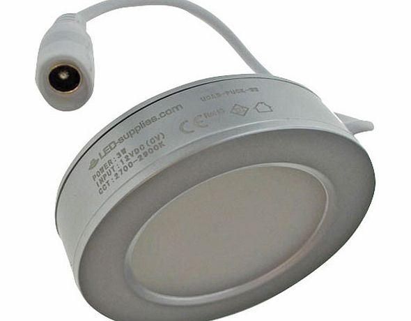 LED Supplies LED 3W Cabinet Lighting Puck Style Cool White