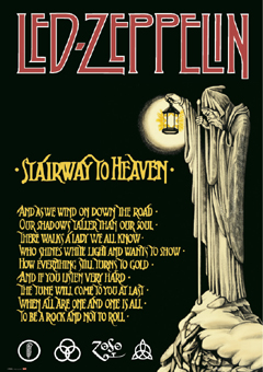 Led Zeppelin Stairway Poster