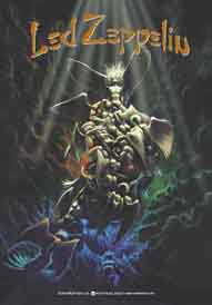 Led Zeppelin Writhing Angels Textile Poster