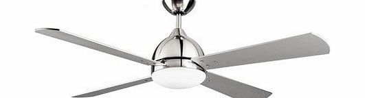 LEDS-C4 Borneo 2 Light Ceiling Fan with Remote Finish: Satin Nickel