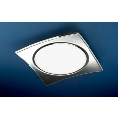 Leds-C4 Lighting Basic Round Chrome Ceiling Light Medium