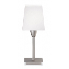 Leds-C4 Lighting Denver Nickel Table Lamp with Fabric Shade
