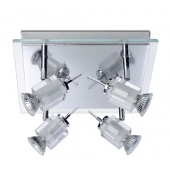 Flash Square Ceiling Light with 4 Spotlights
