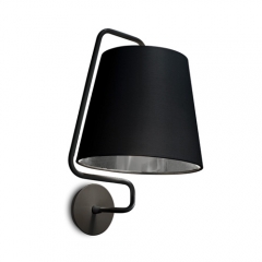 Leds-C4 Lighting Gladis Modern Low Energy Black Wall Light