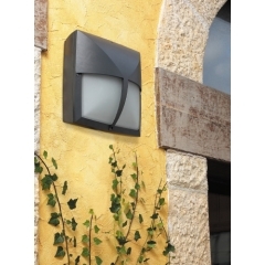 Leds-C4 Lighting Mimer Dark Grey Outdoor Wall Light