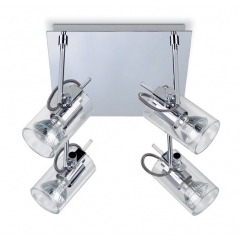 Modena Square Ceiling Light with 4 Spotlights