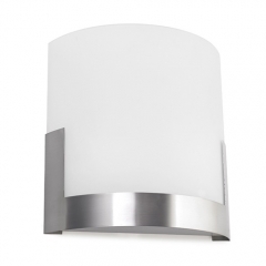 Leds-C4 Lighting Niza Glass and Satin Nickel Wall Light