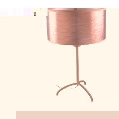 Spica Brown Table Lamp with Copper Coloured Shade