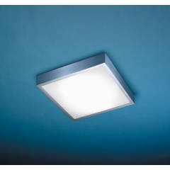 Leds-C4 Lighting Square Aluminium Ceiling Light Small