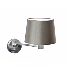 Leds-C4 Lighting Suite Adjustable Arm Wall Light with Grey Fabric