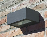 LEDS Lighting Nemesis Modern Outdoor Wall Light In Dark Grey Aluminium