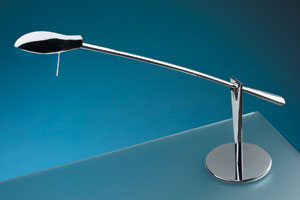 Office Contemporary Chrome Desk Light