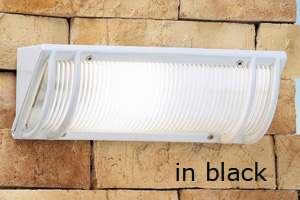 Outdoor Wall Light Modern Black Aluminium