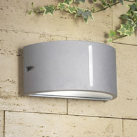 Outdoor Wall Light Modern Grey Aluminium