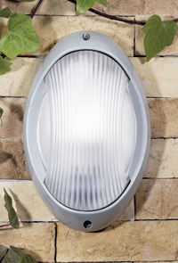 Outdoor Wall Light Modern White Aluminium