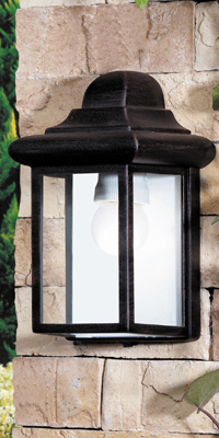 LEDS Lighting Perseo Traditional Outdoor Wall Light Made From Brown Injected Aluminium