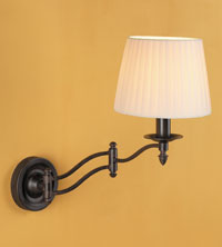 LEDS Lighting Provenza Traditional Antique Brown Wall Light With A Double Jointed Adjustable Arm