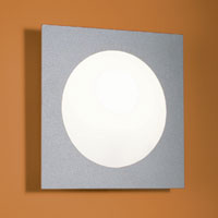 Ska Modern Wall Light In Satin Nickel With A White Optic Glass Diffuser