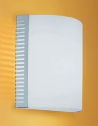 Wall Light Modern Grey Texture With White Opaque Glass Shade