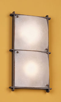 LEDS Lighting Wall Light Traditional Antique Brown With White Glass Shades
