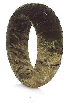 Velvet wrapped bangle