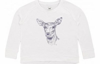 Doe printed long sleeved t-shirt White `4