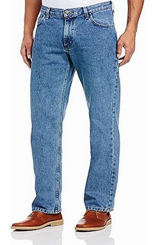 Lee Mens Brooklyn Comfort Straight Jeans, Blue (Dark Stonewash), W36/L30