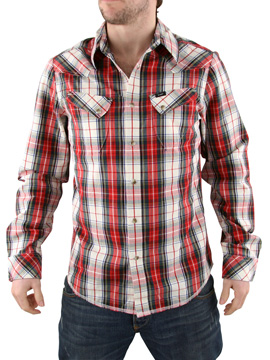 Red Wilbur Western Long Sleeved Shirt