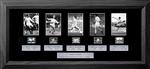 Leeds United - Deluxe Sports Cell: 245mm x 540mm (approx). - black frame with black mount