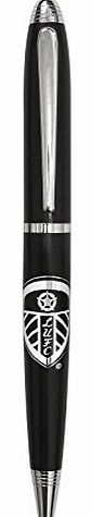 Leeds United AFC Official Football Gift Boxed Chrome Ballpoint Pen Black