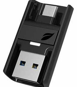 Bridge 3.0 32GB 2-way Flash Drive - Black