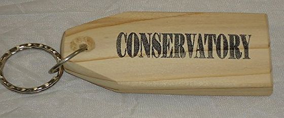 LEEWAY WOODWORK CONSERVATORY - WOODEN KEYRING (SMALL) - HANDMADE CEDAR