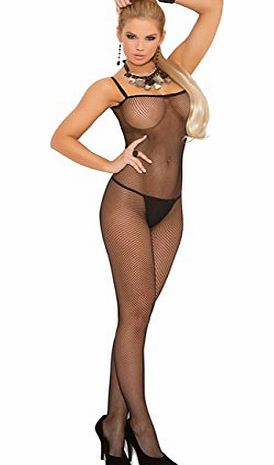 Leg Ave Elegant Moments Elegant Moments Sexy Fishnet Bodystocking with Criss-Cross Back. One Size and Plus size. Black,Red o