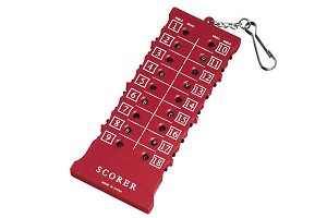 Legend 18 Holes Score Counter Red
