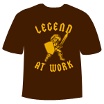Legend at Work T-Shirt - X-Large