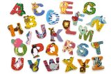 M for Mouse - Wooden animal alphabet letter