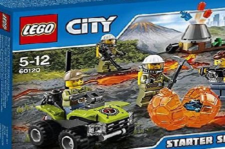 LEGO 60120 City In/Out Volcano Starter Construction Set - Multi-Coloured