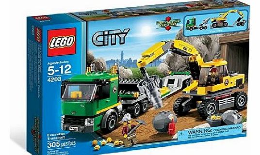 LEGO City 4203: Excavator Transport