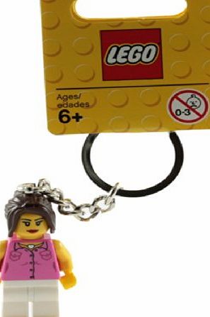 LEGO Classic: Girl with Pink Top and White Trousers Keychain