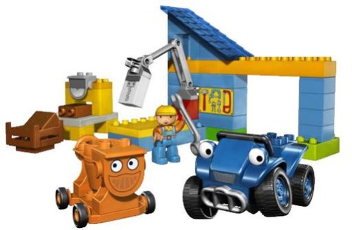 LEGO DUPLO Bob the Builder 3299 Scrambler and Dizzy at Bobs Workshop